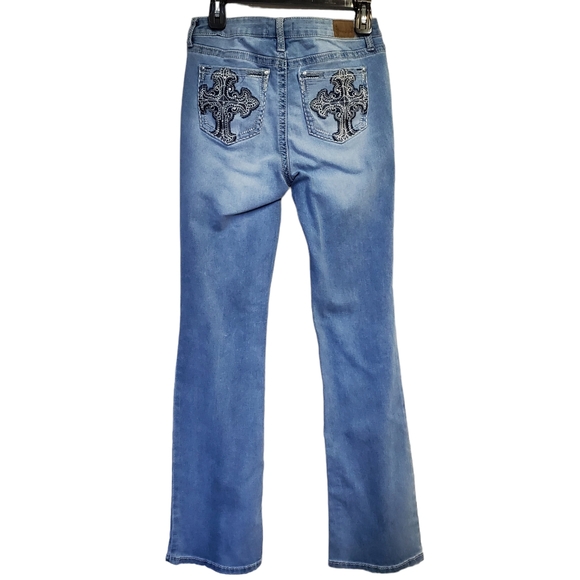NEW Soundgirl Denim Jeans Western Juniors Size 9 - Picture 8 of 9